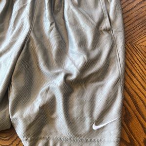 Pair of silver Nike basketball shorts!